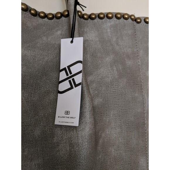 B-Low the Belt Gray Studded Tote - Size O/S - NWT - Picture 5 of 6